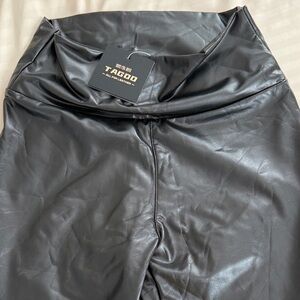 TAGOO Women's Black Leggings